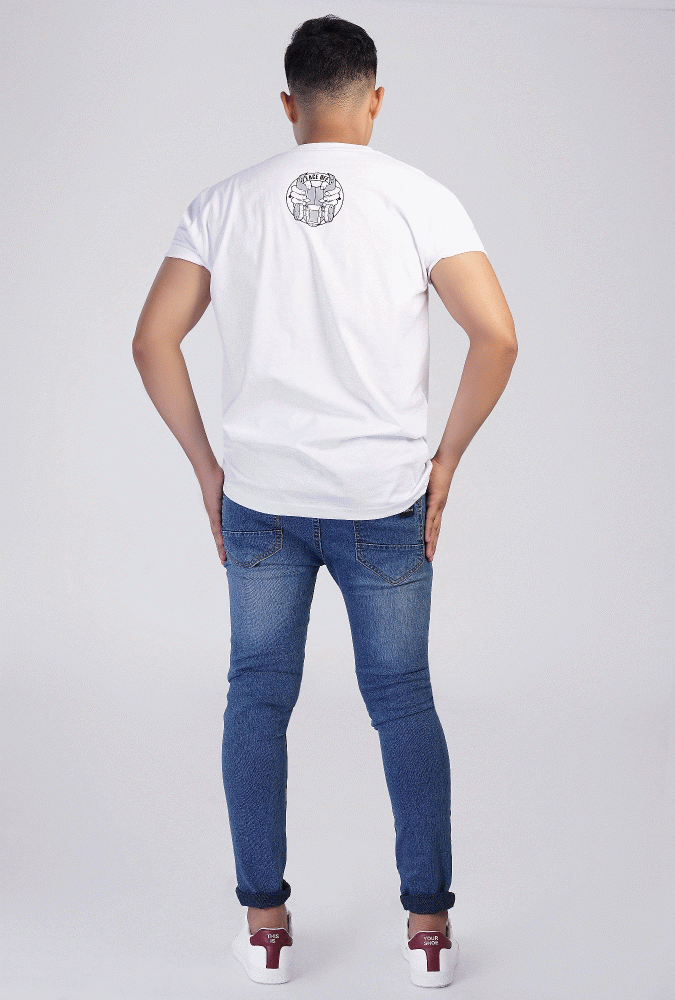Zaw Gyi Design Printed T-shirt(White)